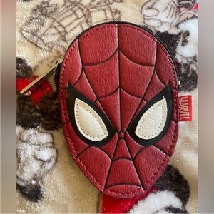 Loungefly Marvel, spider Man, coin purse RARE heart logo